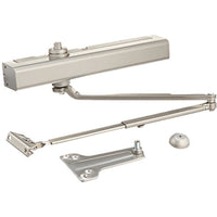 Norton Door Controls 8301 x 689 8300 Series Door Closer, Cast Aluminum Body, Adjustable Size 1-6, Half Cover Tri-Styled Pack, Aluminum Finish