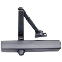 LCN 1460 Medium Duty Door Closer, Aluminum Powder Coat Finished, Cast Iron, Non-Handed, Regular Arm with Parallel Arm Shoe