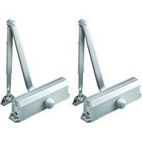 NORTON DOOR CONTROLS 1601-689 Norton Adjustable Streamline Door Closers #1601 Aluminum, Adjustable Size 3 Through 6