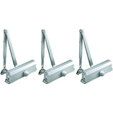 NORTON DOOR CONTROLS 1601-689 Norton Adjustable Streamline Door Closers #1601 Aluminum, Adjustable Size 3 Through 6