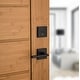 Kwikset 154HFL Halifax Passage Door Lever Set with Square Rosette - Satin Chrome