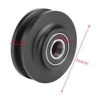 New Arrival Black 1Pc POM Sliding Barn Wooden Door Wheel Closet Hardware Track Roller Window Home Improvement Wheel