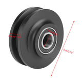 New Arrival Black 1Pc POM Sliding Barn Wooden Door Wheel Closet Hardware Track Roller Window Home Improvement Wheel
